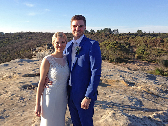 Elopement couple by Blue Mountains Celebrant